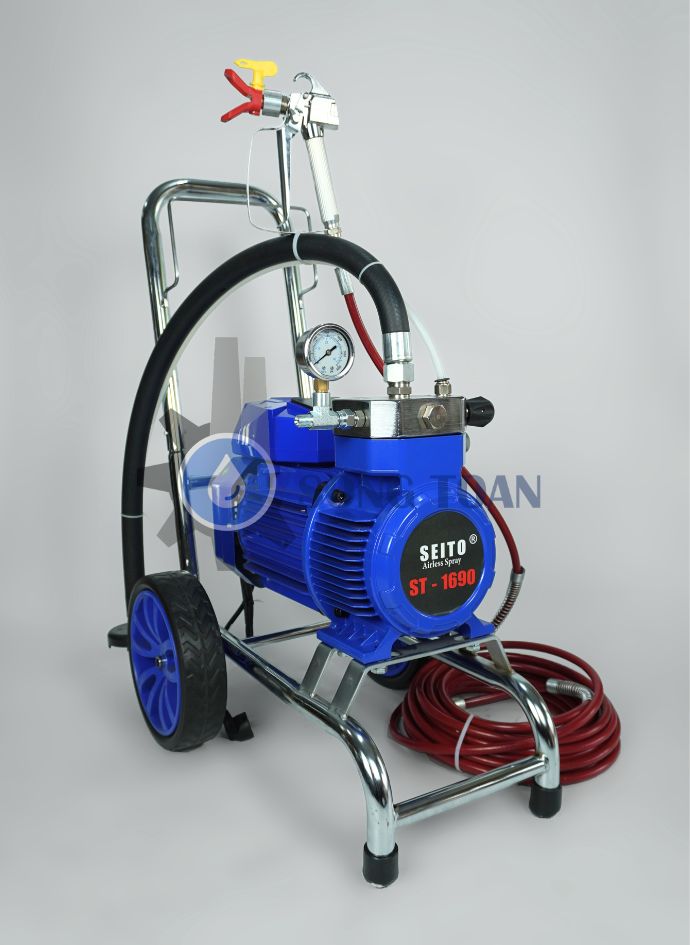 máy phun sơn dầu, sơn nước tường nhà